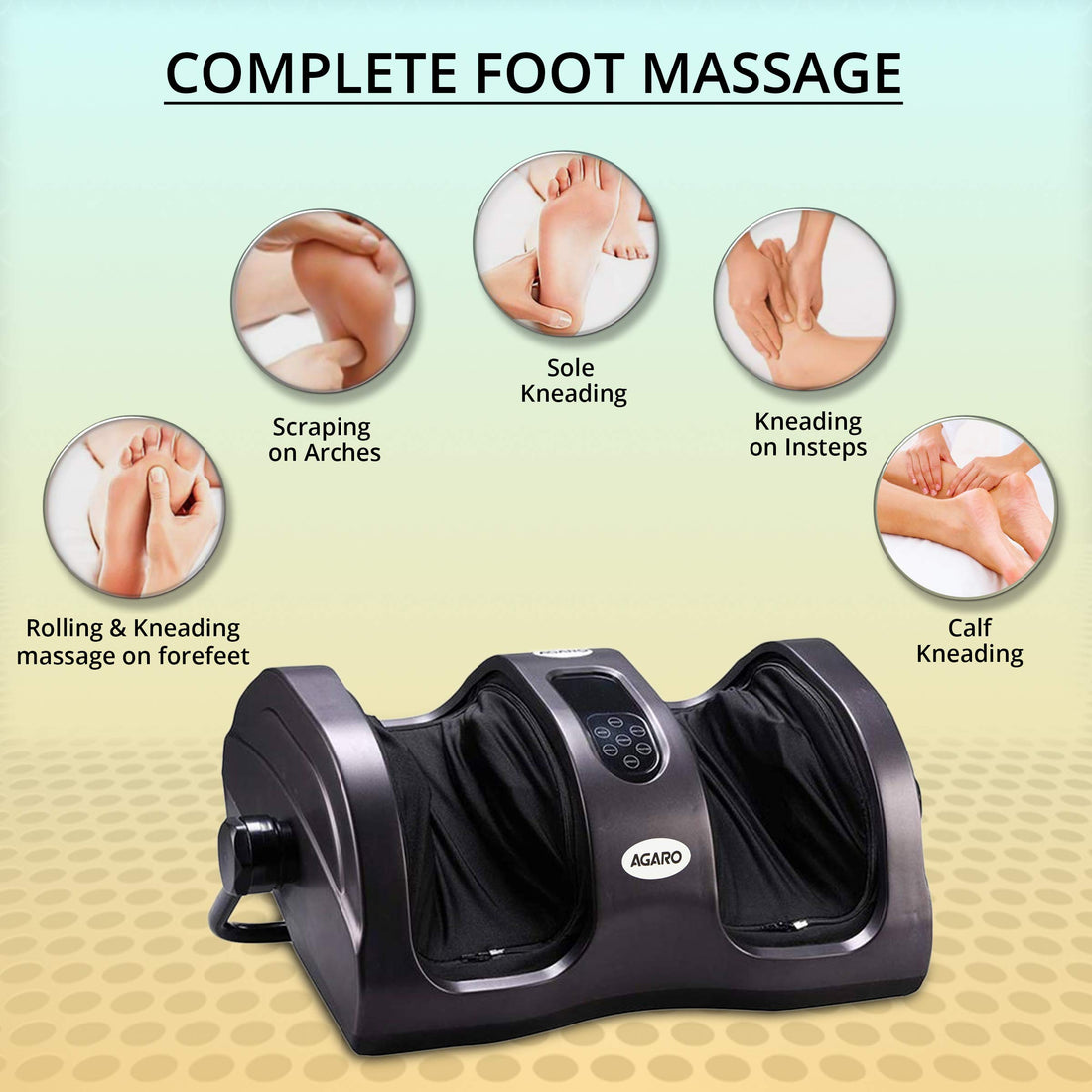 Foot Massager with Vibration for Improved Blood Circulation for Home Use